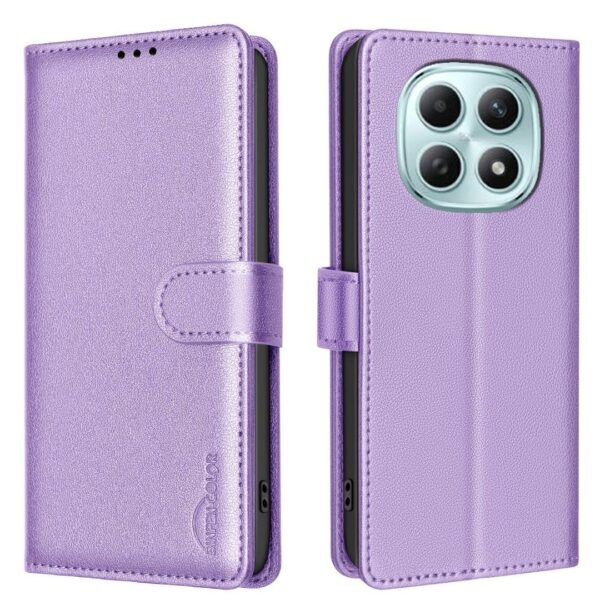 Binfen Xiaomi Redmi Note 15 Pro 4G Litchi Texture RFID Anti-theft Leather Purple-Θήκη Βιβλίο