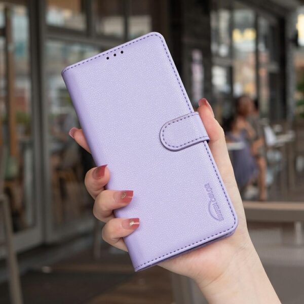 Binfen Xiaomi Redmi Note 15 Pro 4G Litchi Texture RFID Anti-theft Leather Purple-Θήκη Βιβλίο