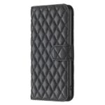 Binfen Xiaomi Redmi Note 15 5G Diamond Lattice Wallet Flip Leather Black-Θήκη Βιβλίο