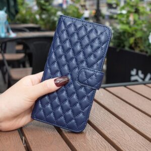 Binfen Xiaomi Redmi Note 15 Pro 4G Diamond Lattice Wallet Flip Leather Blue-Θήκη Βιβλίο