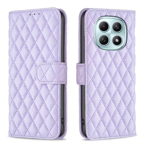 Binfen Xiaomi Redmi Note 15 Pro 4G Diamond Lattice Wallet Flip Leather Purple-Θήκη Βιβλίο
