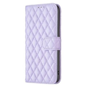 Binfen Xiaomi Redmi Note 15 Pro 4G Diamond Lattice Wallet Flip Leather Purple-Θήκη Βιβλίο
