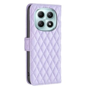 Binfen Xiaomi Redmi Note 15 Pro 4G Diamond Lattice Wallet Flip Leather Purple-Θήκη Βιβλίο