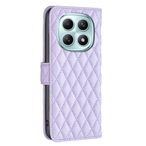Binfen Xiaomi Redmi Note 15 Pro 4G Diamond Lattice Wallet Flip Leather Purple-Θήκη Βιβλίο
