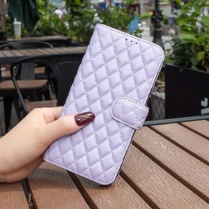 Binfen Xiaomi Redmi Note 15 Pro 4G Diamond Lattice Wallet Flip Leather Purple-Θήκη Βιβλίο