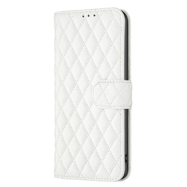 Binfen Xiaomi Redmi Note 15 Pro 4G Diamond Lattice Wallet Flip Leather White-Θήκη Βιβλίο