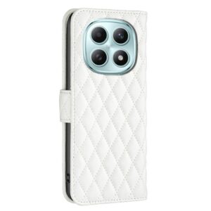 Binfen Xiaomi Redmi Note 15 Pro 4G Diamond Lattice Wallet Flip Leather White-Θήκη Βιβλίο