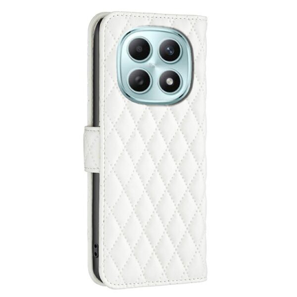 Binfen Xiaomi Redmi Note 15 Pro 4G Diamond Lattice Wallet Flip Leather White-Θήκη Βιβλίο