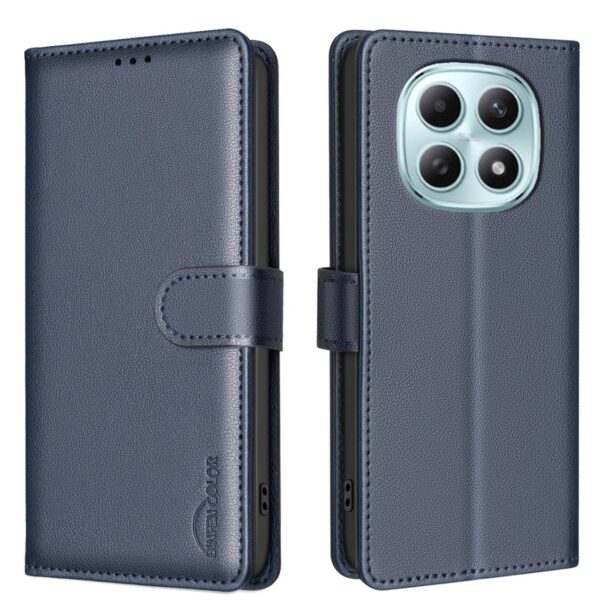 Binfen Xiaomi Redmi Note 15 5G Litchi Texture RFID Anti-theft Leather Blue-Θήκη Βιβλίο