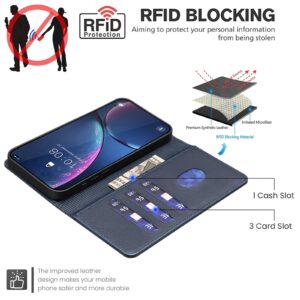 Binfen Xiaomi Redmi Note 15 5G Litchi Texture RFID Anti-theft Leather Blue-Θήκη Βιβλίο