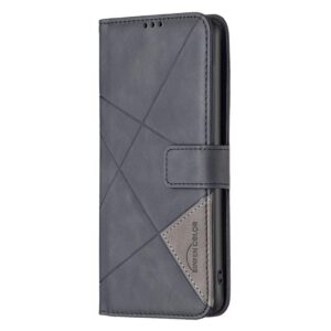 Binfen Xiaomi Redmi Note 15 Pro 4G Magnetic Buckle Rhombus Texture Leather Black-Θήκη Βιβλίο