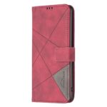 Binfen Xiaomi Redmi Note 15 Pro 4G Magnetic Buckle Rhombus Texture Leather Red-Θήκη Βιβλίο