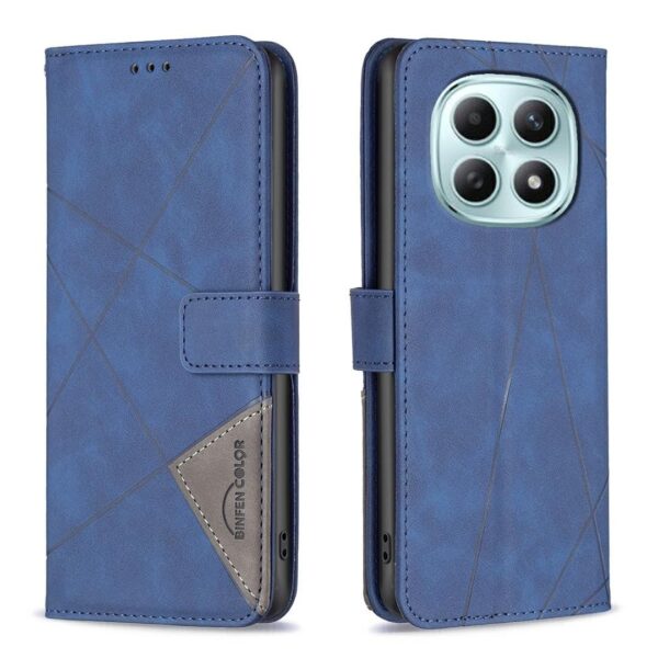 Binfen Xiaomi Redmi Note 15 Pro 4G Magnetic Buckle Rhombus Texture Leather Blue-Θήκη Βιβλίο