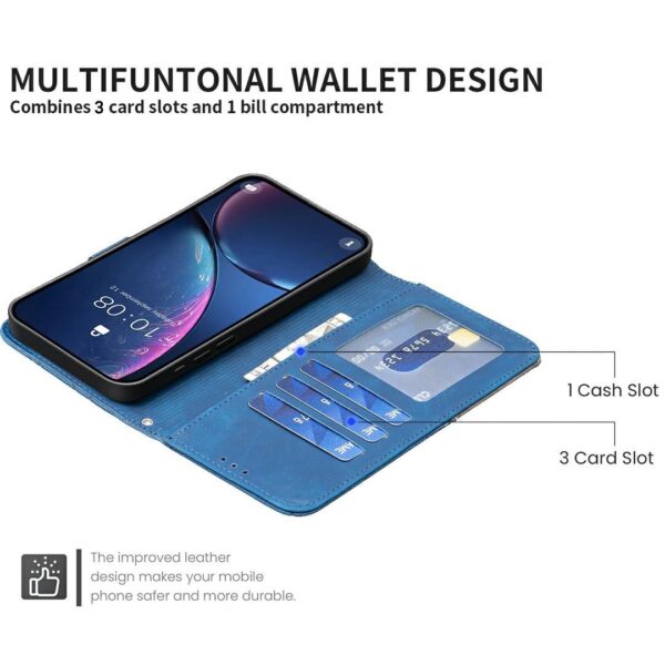 Binfen Xiaomi Redmi Note 15 Pro 4G Magnetic Buckle Rhombus Texture Leather Blue-Θήκη Βιβλίο