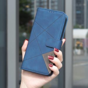Binfen Xiaomi Redmi Note 15 Pro 4G Magnetic Buckle Rhombus Texture Leather Blue-Θήκη Βιβλίο