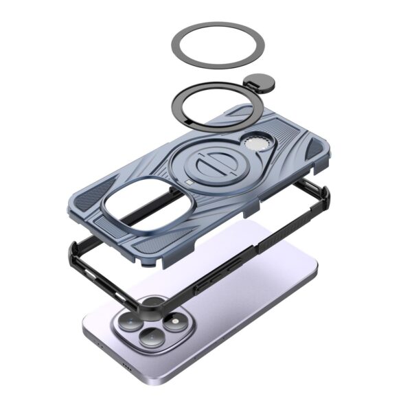 Xiaomi Redmi Note 15 Pro 5G Star Ring Metallic Pivot Bracket Blue-Θήκη Σκληρή