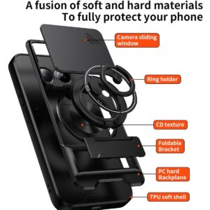 Xiaomi Redmi Note 15 Pro 4G Lens Sliding Window Multifunctional Magnetic Shockproof Black-Θήκη Σκληρή