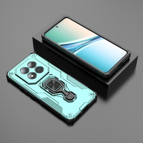 Xiaomi Redmi Note 15 5G / 4G Metal Kickstand TPU Hybrid PC Green-Θήκη Σκληρή