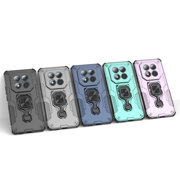 Xiaomi Redmi Note 15 5G / 4G Metal Kickstand TPU Hybrid PC Green-Θήκη Σκληρή