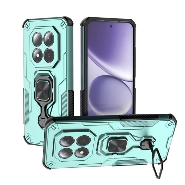 Xiaomi Redmi Note 15 Pro 5G Metal Kickstand TPU Hybrid PC Green-Θήκη Σκληρή