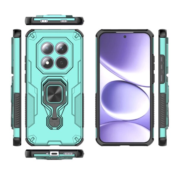 Xiaomi Redmi Note 15 Pro 5G Metal Kickstand TPU Hybrid PC Green-Θήκη Σκληρή