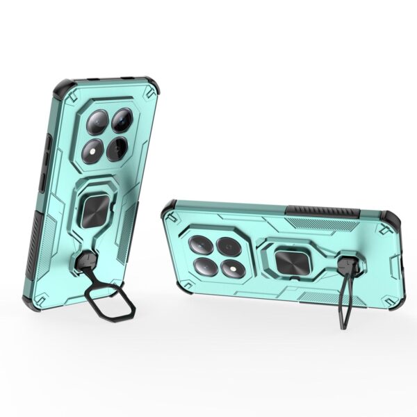 Xiaomi Redmi Note 15 Pro 5G Metal Kickstand TPU Hybrid PC Green-Θήκη Σκληρή