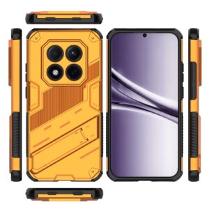 Xiaomi Redmi Note 15 Pro 5G Punk Armor 2 in 1 PC + TPU with Holder Orange-Θήκη Σκληρή