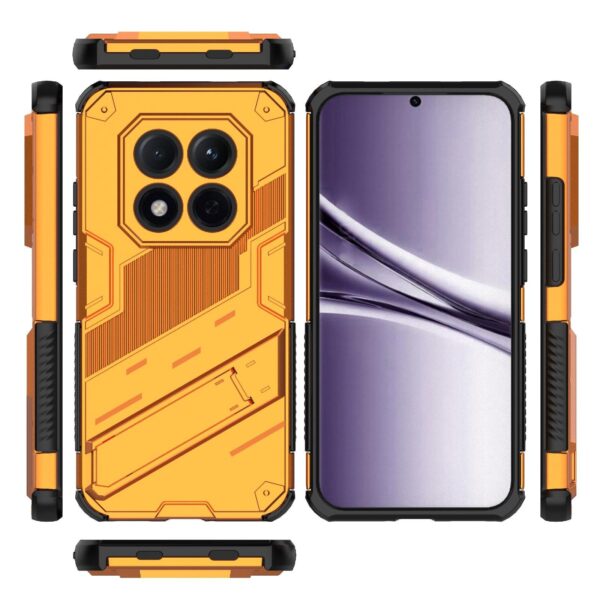 Xiaomi Redmi Note 15 Pro 5G Punk Armor 2 in 1 PC + TPU with Holder Orange-Θήκη Σκληρή