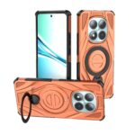 Xiaomi Redmi Note 15 5G / 4G Star Ring Metallic Pivot Bracket Magnetic Orange-Θήκη Σκληρή