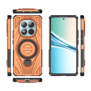 Xiaomi Redmi Note 15 5G / 4G Star Ring Metallic Pivot Bracket Magnetic Orange-Θήκη Σκληρή