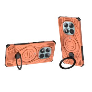 Xiaomi Redmi Note 15 5G / 4G Star Ring Metallic Pivot Bracket Magnetic Orange-Θήκη Σκληρή