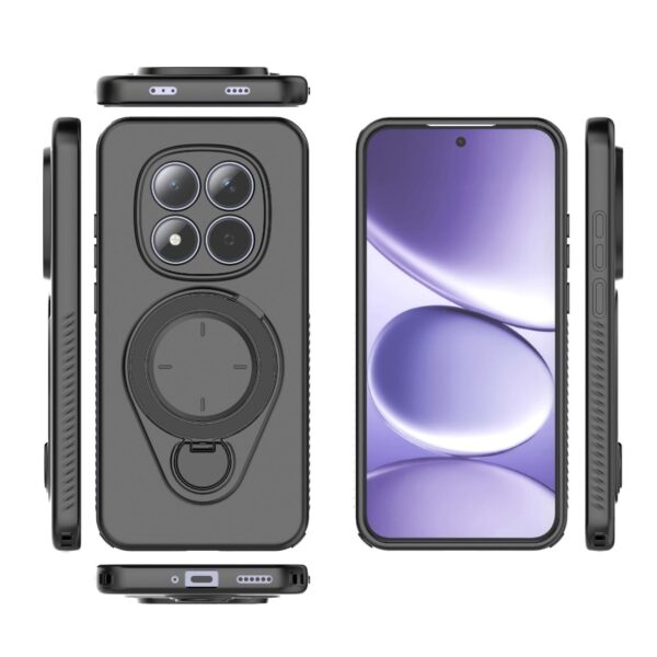 Xiaomi Redmi Note 15 Pro 5G Ring Shield MagSafe TPU with 360 Degree Rotating Holder Black-Θήκη Σκληρή