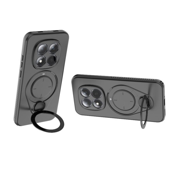 Xiaomi Redmi Note 15 Pro 5G Ring Shield MagSafe TPU with 360 Degree Rotating Holder Black-Θήκη Σκληρή