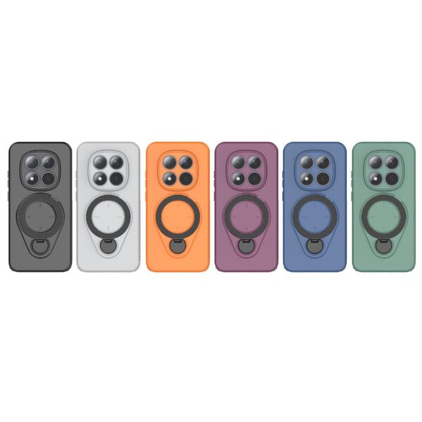 Xiaomi Redmi Note 15 Pro 5G Ring Shield MagSafe TPU with 360 Degree Rotating Holder Black-Θήκη Σκληρή