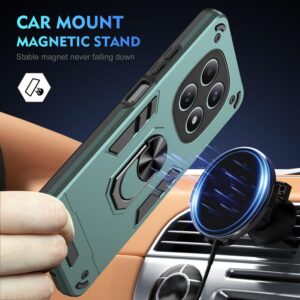 Xiaomi Redmi Note 15 5G / 4G/ Poco M8 5G Shockproof Metal Ring Holder Green-Θήκη Σκληρή