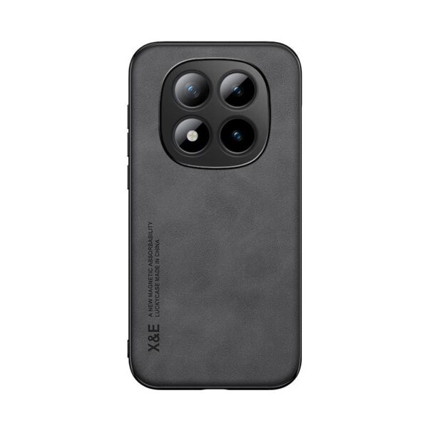 Xiaomi Redmi Note 15 Pro+ 5G / Poco M8 Pro 5G Skin Feel Magnetic Leather Back Dark Grey-Θήκη Σκληρή