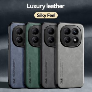 Xiaomi Redmi Note 15 Pro+ 5G / Poco M8 Pro 5G Skin Feel Magnetic Leather Back Dark Grey-Θήκη Σκληρή