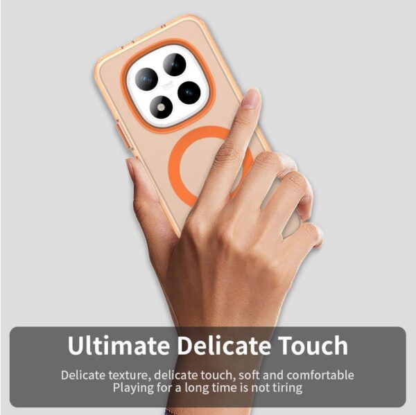 Xiaomi Redmi Note 15 Pro+ 5G Candy Magsafe PC Hybrid TPU Orange-Θήκη Σιλικόνης