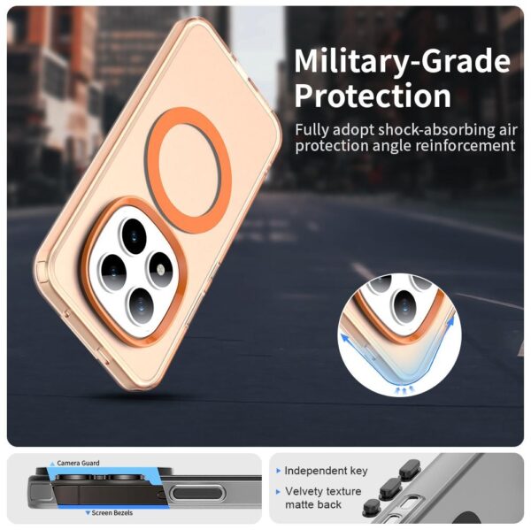 Xiaomi Redmi Note 15 Pro+ 5G Candy Magsafe PC Hybrid TPU Orange-Θήκη Σιλικόνης