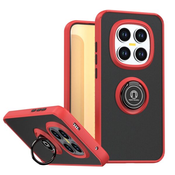 Xiaomi Redmi Note 15 Pro 4G Shadow 1 Series TPU + PC with Ring Red + Black-Θήκη Σκληρή