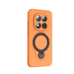 Xiaomi Redmi Note 15 Pro 5G Ring Shield MagSafe TPU with 360 Degree Rotating Holder Orange-Θήκη Σκληρή