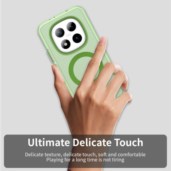 Xiaomi Redmi Note 15 Pro+ 5G Candy Magsafe PC Hybrid TPU Green-Θήκη Σιλικόνης