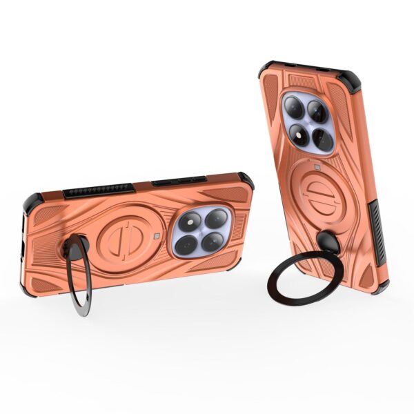 Xiaomi Redmi Note 15 Pro 5G Star Ring Metallic Pivot Bracket Magnetic Orange-Θήκη Σκληρή