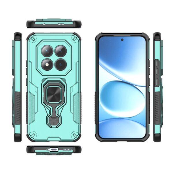 Xiaomi Redmi Note 15 Pro+ 5G Metal Kickstand TPU Hybrid PC Green-Θήκη Σκληρή