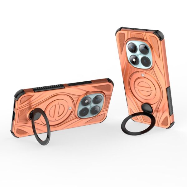 Xiaomi Redmi Note 15 Pro+ 5G Star Ring Metallic Pivot Bracket Magnetic Orange-Θήκη Σκληρή