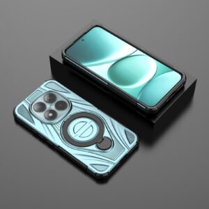 Xiaomi Redmi Note 15 Pro+ 5G Star Ring Metallic Pivot Bracket Magnetic Cyan-Θήκη Σκληρή