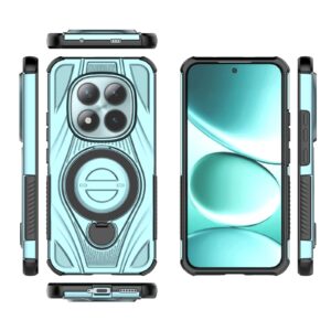 Xiaomi Redmi Note 15 Pro+ 5G Star Ring Metallic Pivot Bracket Magnetic Cyan-Θήκη Σκληρή