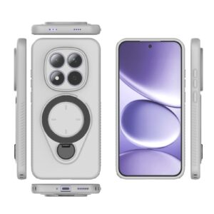 Xiaomi Redmi Note 15 Pro 5G Ring Shield MagSafe TPU with 360 Degree Rotating Holder Grey-Θήκη Σκληρή