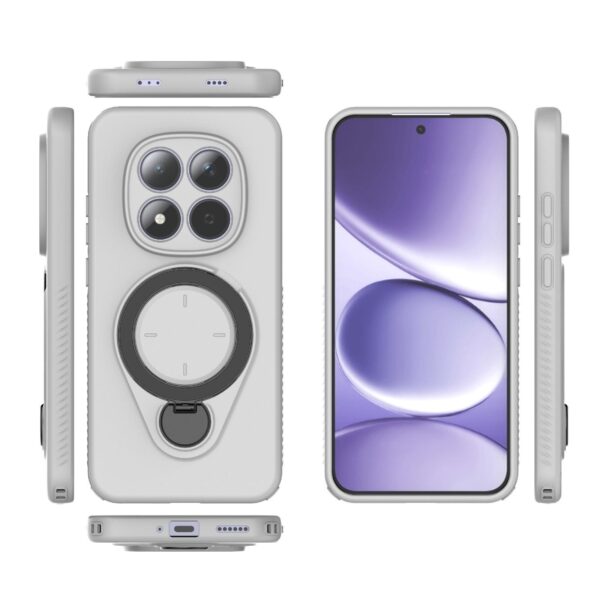 Xiaomi Redmi Note 15 Pro 5G Ring Shield MagSafe TPU with 360 Degree Rotating Holder Grey-Θήκη Σκληρή