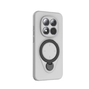 Xiaomi Redmi Note 15 Pro 5G Ring Shield MagSafe TPU with 360 Degree Rotating Holder Grey-Θήκη Σκληρή